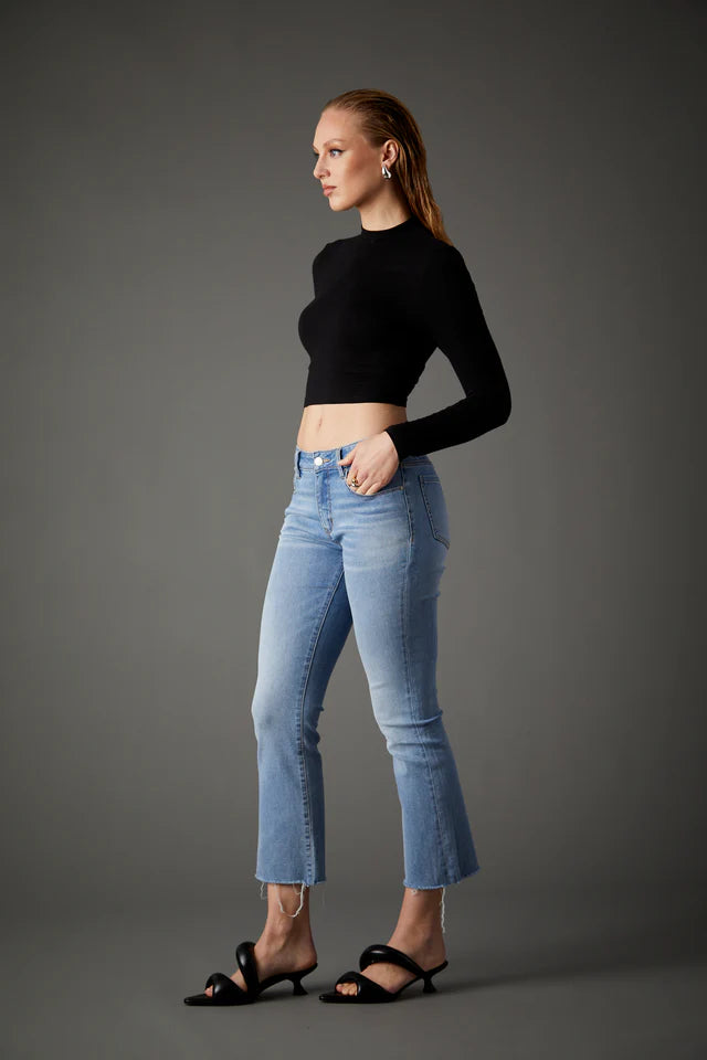 Blue Revival Ava Mid Rise Crop Jeans