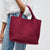 Burgandy Sol and Solene Medium Tote