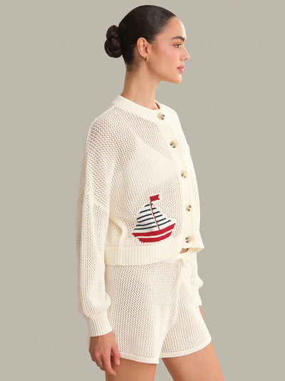 525 America Nautical Tide Cardigan