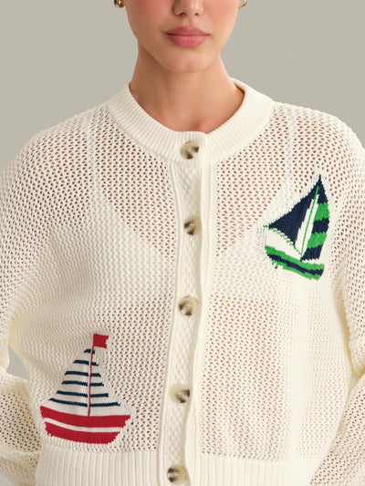 525 America Nautical Tide Cardigan