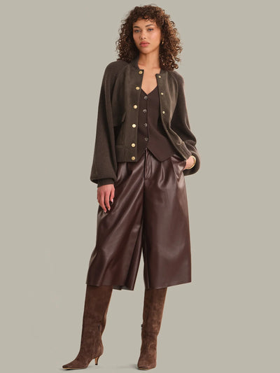Josephine Mixed Media Bomber