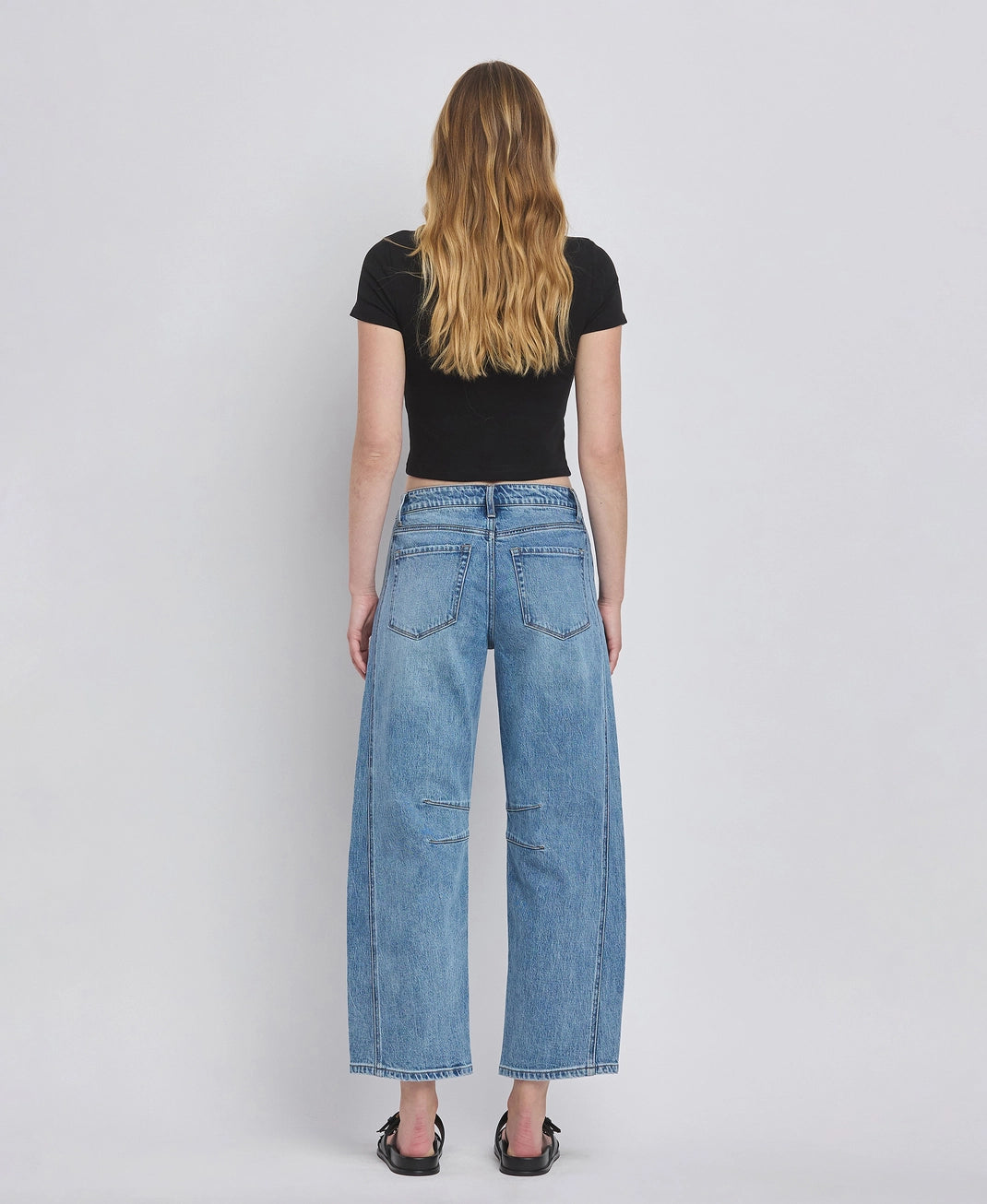 Vervet HIgh Rise Barrel Jean-26,28, 29 ONLY