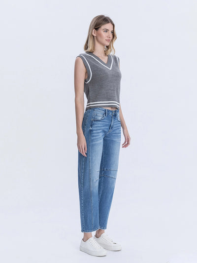 Vervet High Rise Barrel Jean