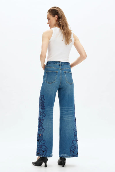 Bayeas High Rise Woven Dark Denim-LAST PAIR 28