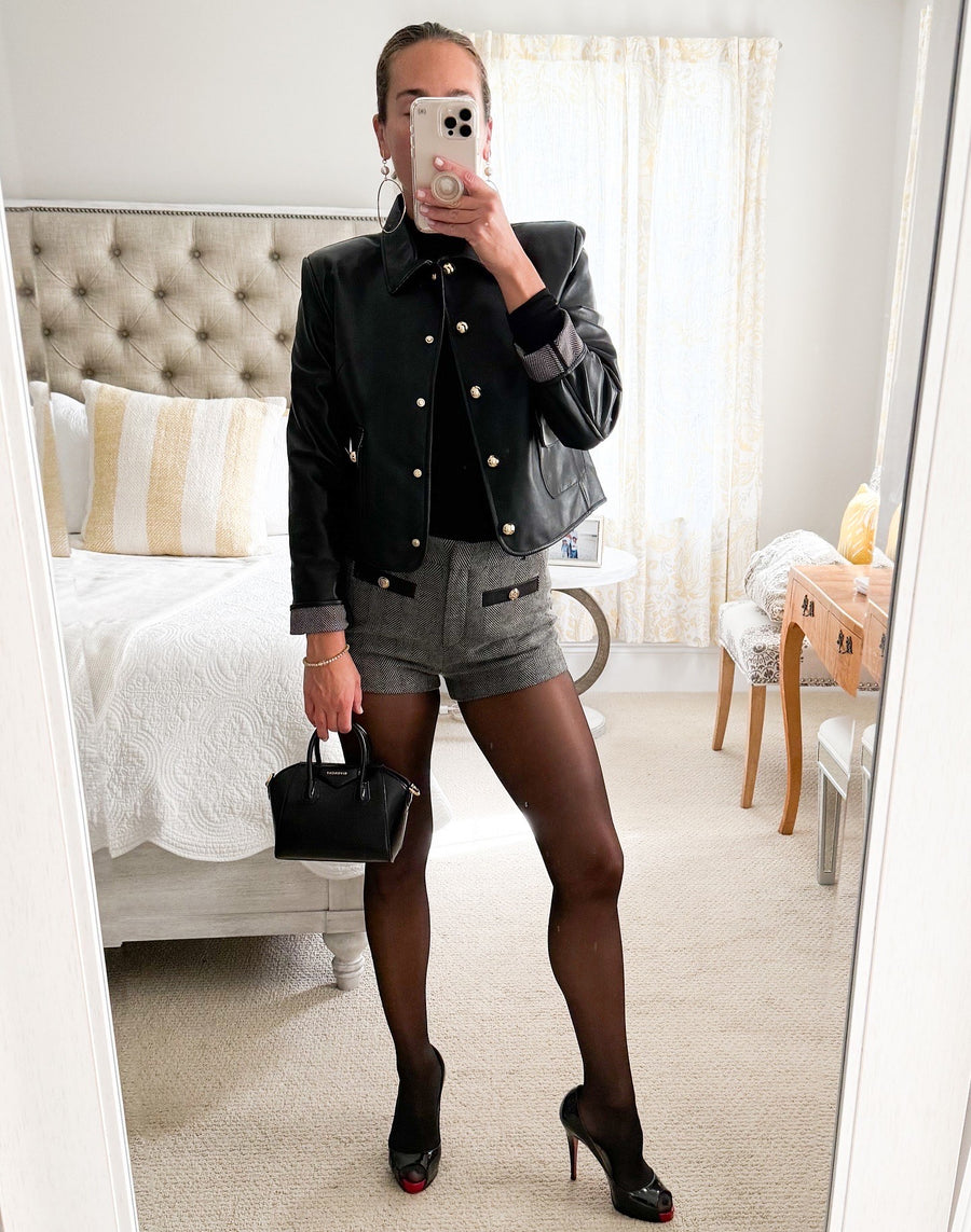 Lamarque Amrita Herringbone Shorts