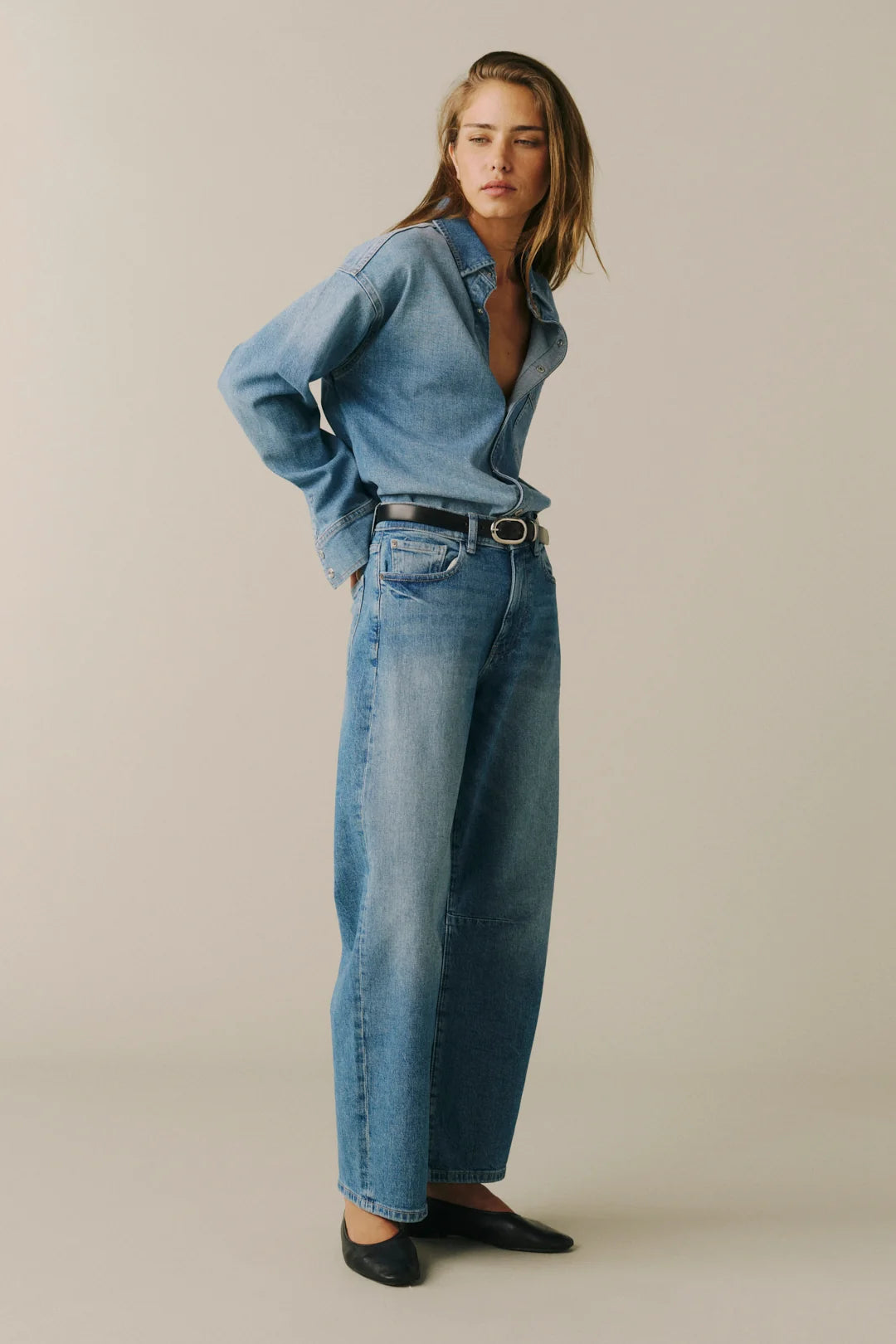 Warp and Weft Barrel Jean