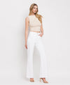 90's Vintage Vervet White High Rise Flare