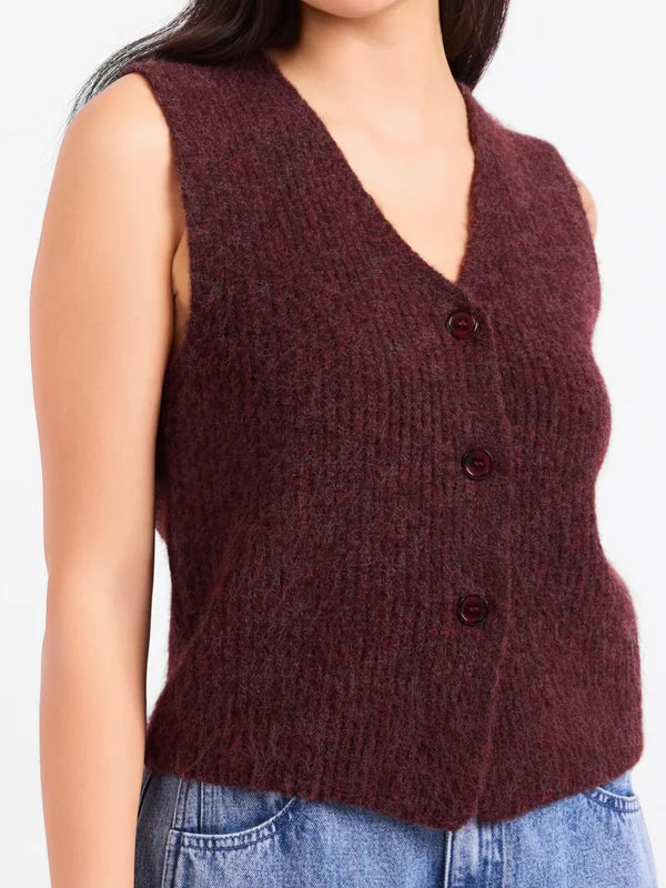 Sadie and Sage Warm Cider Sweater Vest