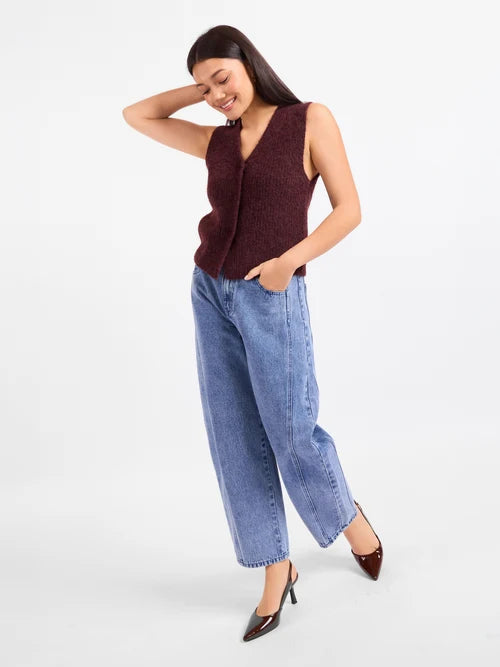 Sadie and Sage Warm Cider Sweater Vest