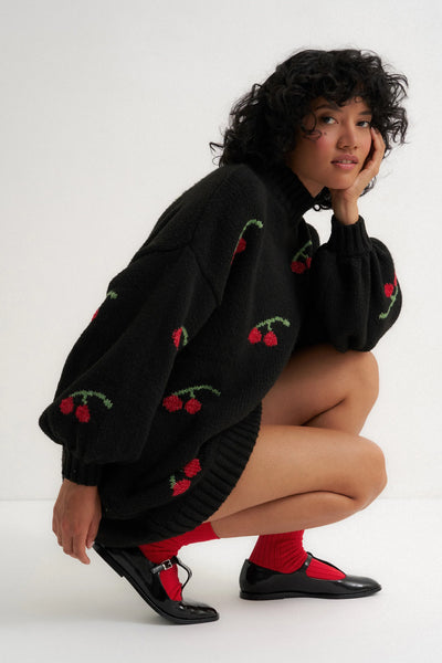 Callahan Bellamy Cherry Sweater Dress