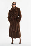 Lamarque Faux Fur Maxi Coat -SMALL ONLY