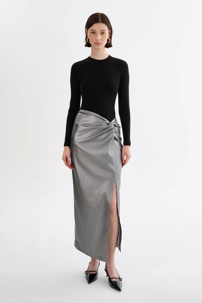 Lamarque Faux Leather Maxi Skirt