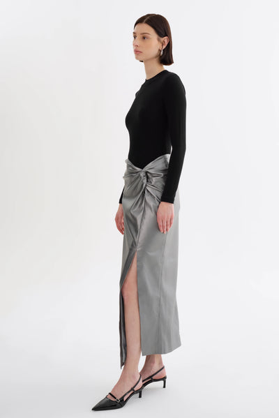 Lamarque Faux Leather Maxi Skirt