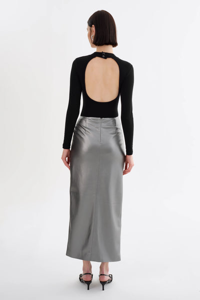 Lamarque Faux Leather Maxi Skirt