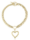 L George Open Heart Necklace