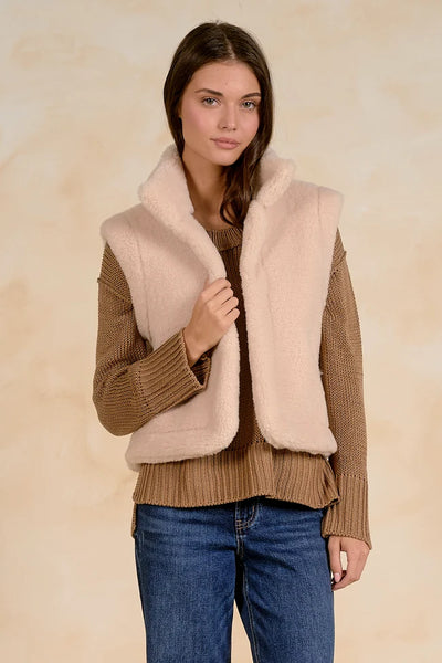 Elan REVERSIBLE Shearling Vest