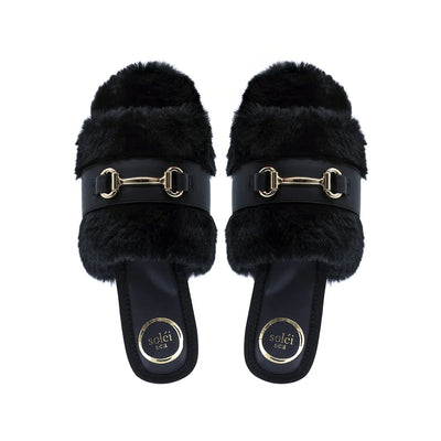 Solei Sea Hanni Fur Slide