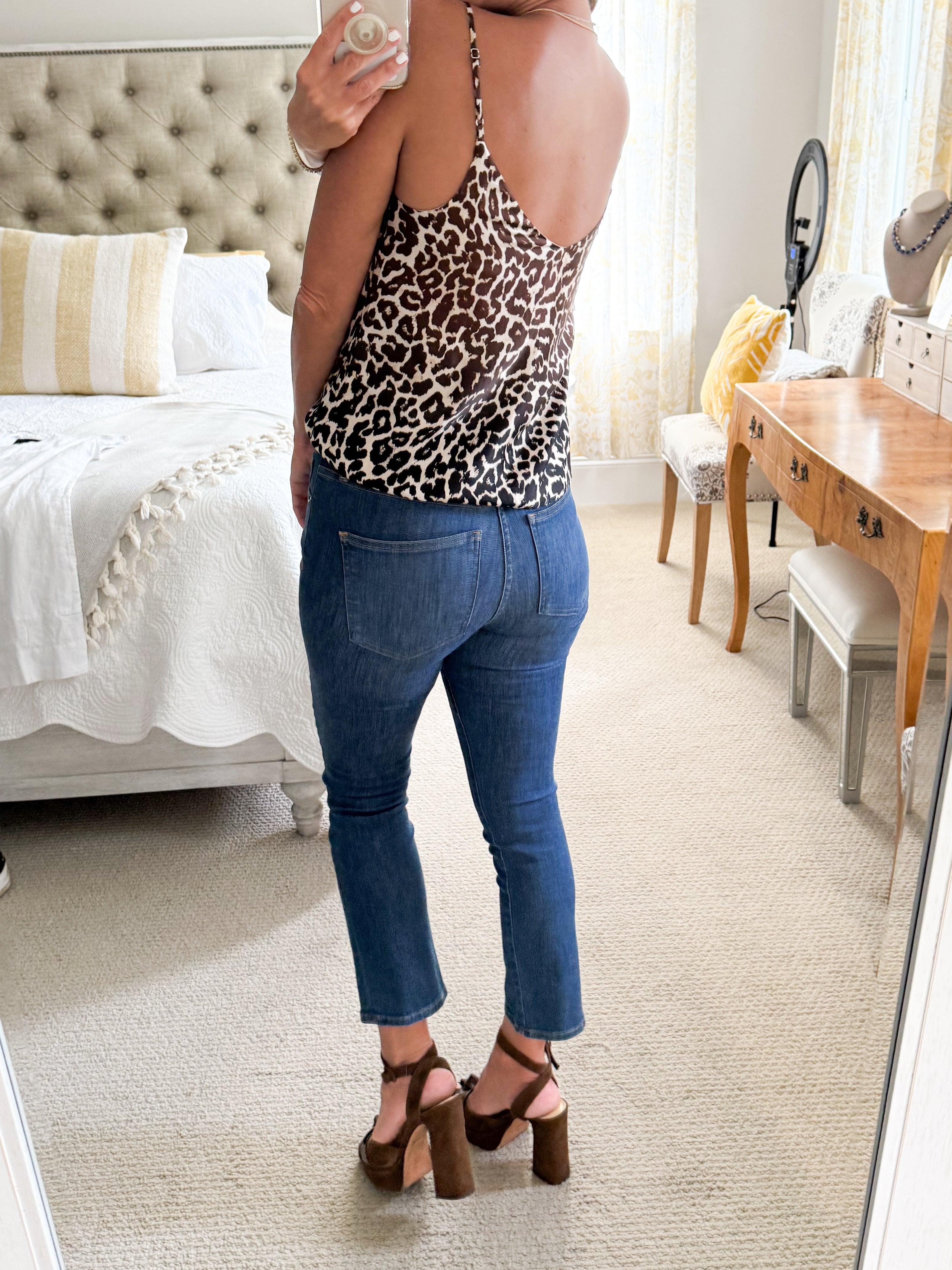 Bella Dahl Ombre Leopard Tank