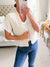 Tan Astrid Short Sleeve Cardigan