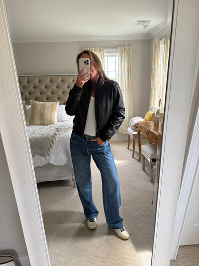 Freaky Nation REVERSIBLE Leather Bomber