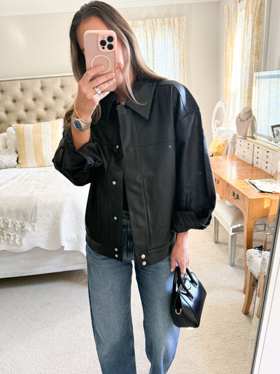 Recycled Leather Luca Jacket