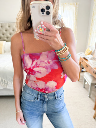 Floral Tie Back Date Night Top