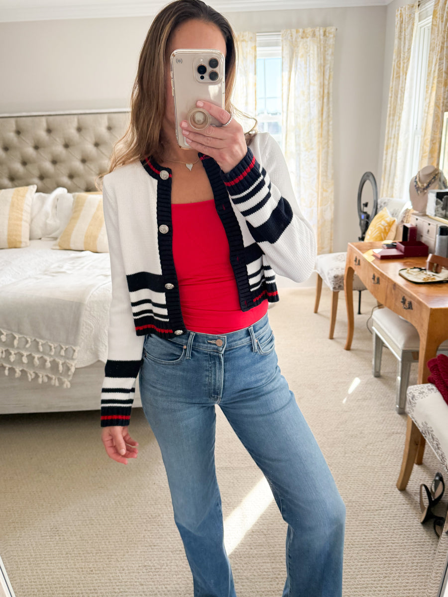 Sailor Striped Cardigan