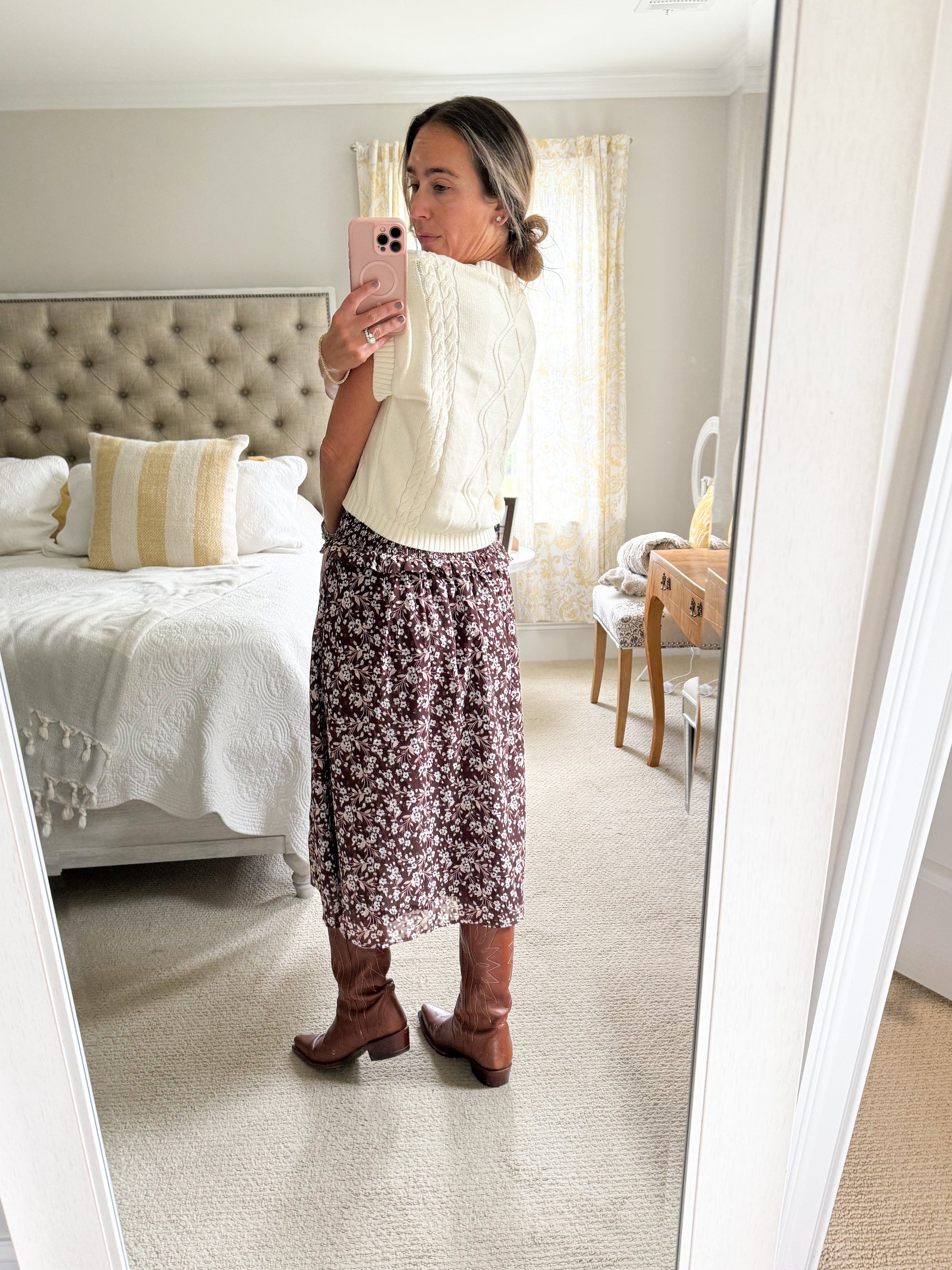 Sadie and Sage Oak Lane Midi Skirt