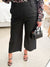 Nori Coated Cropped Trouser Jean