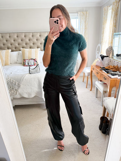 Elan Green Eyelash Sweater