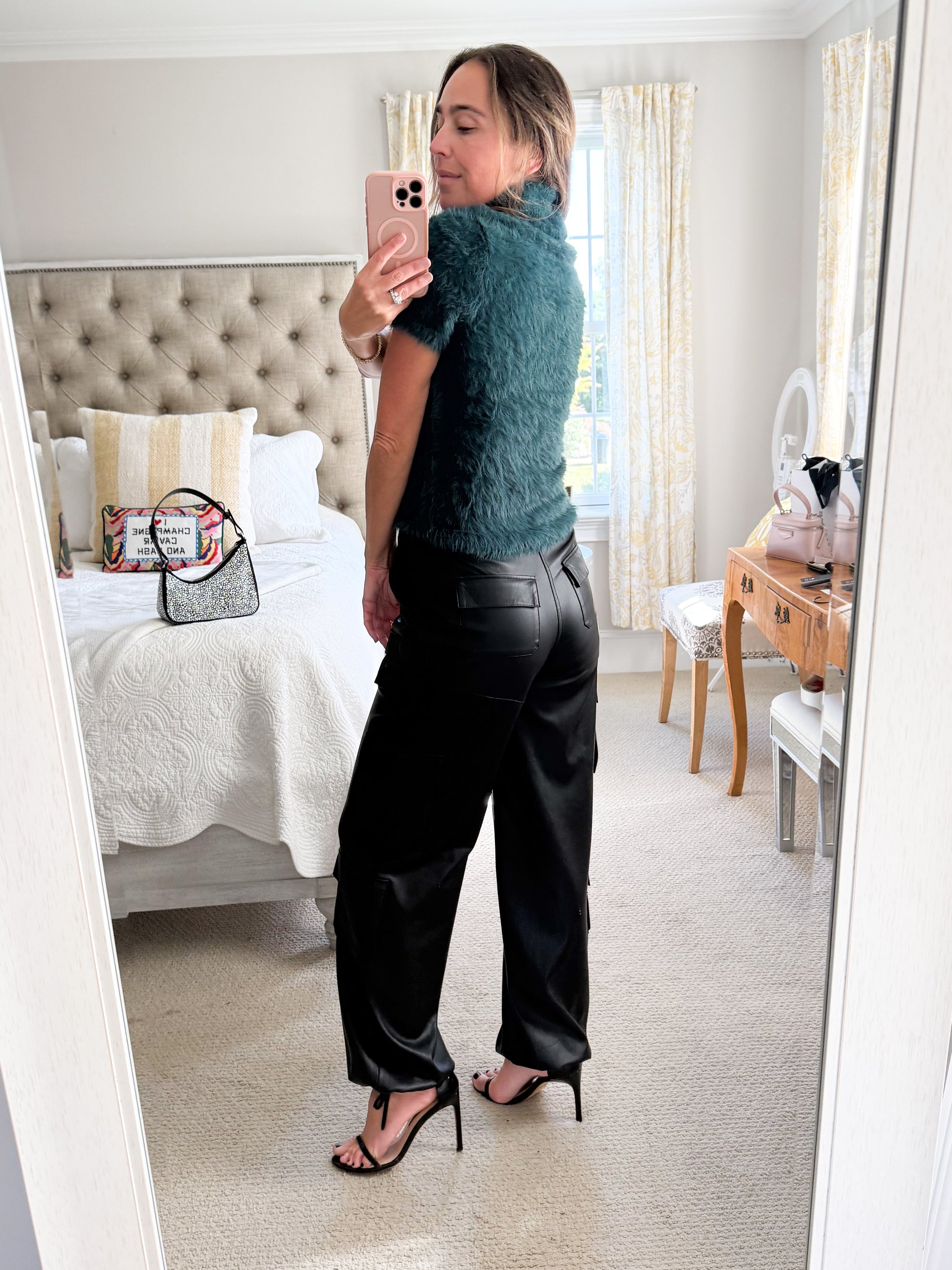 Elan Green Eyelash Sweater