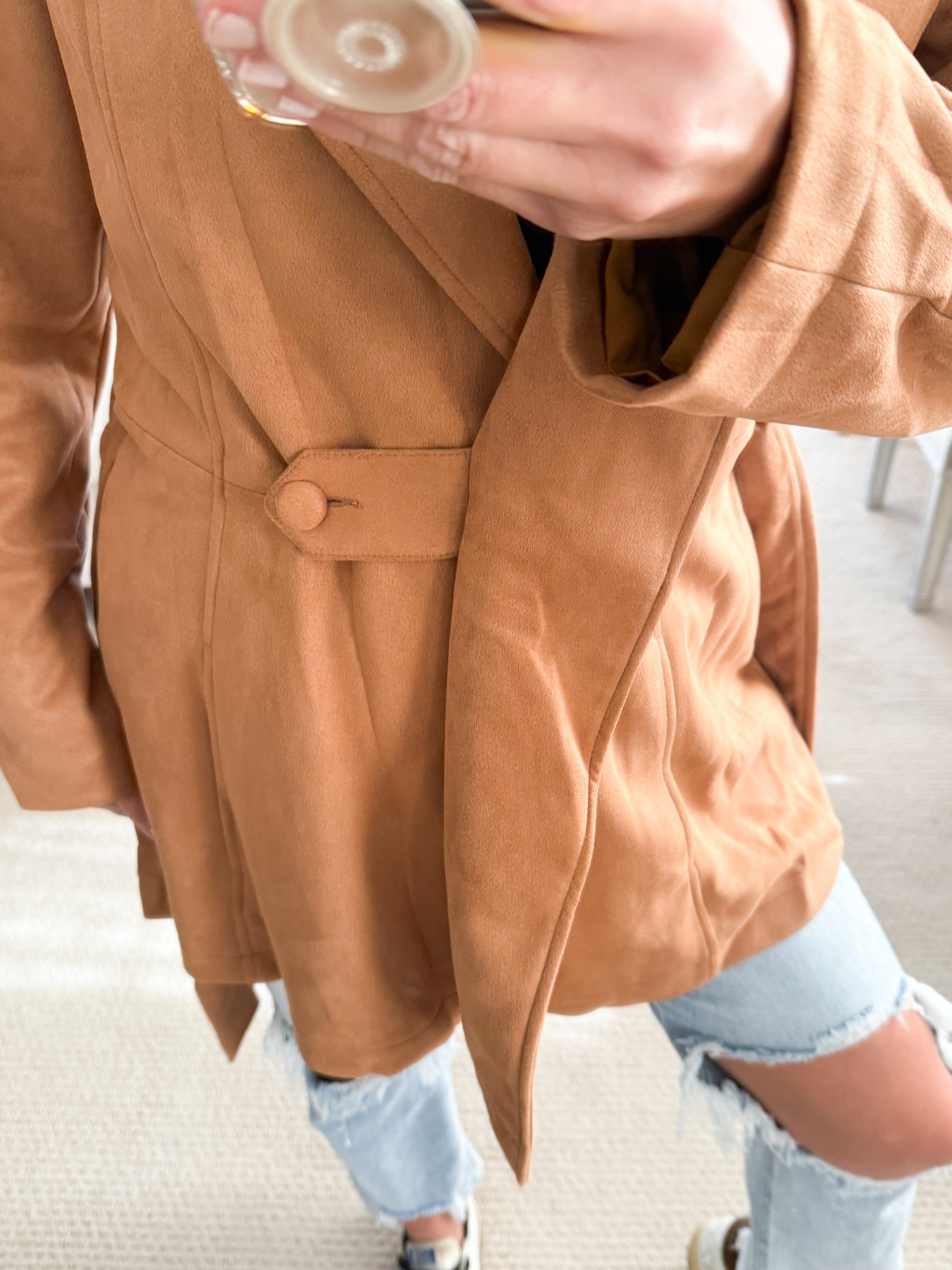 Sadie and Sage Faux Suede Jacket-MED ONLY