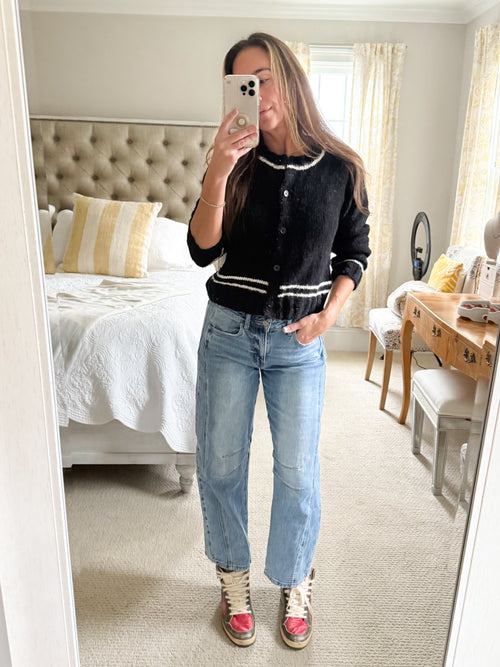 Bella Dahl Contrast Stripe Cardigan