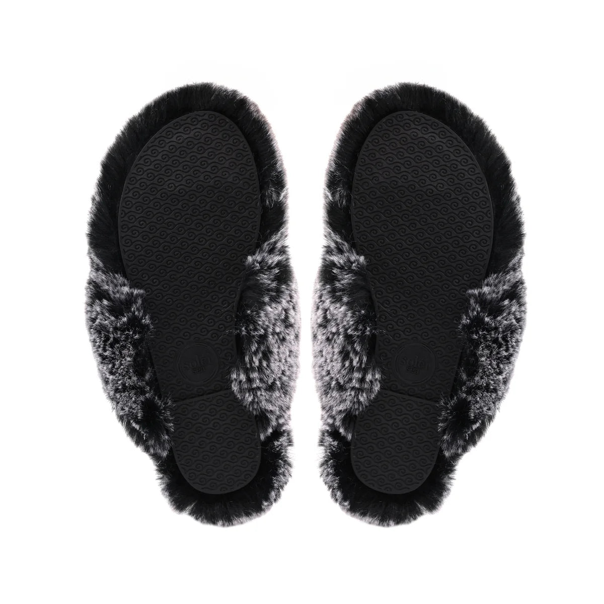 Solei Sea Fur Thong Sandal