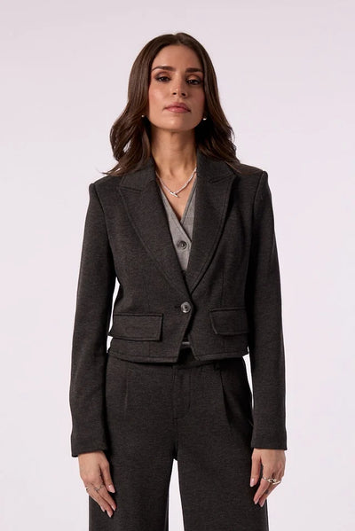 Blue Revival Cropped Maddie Blazer