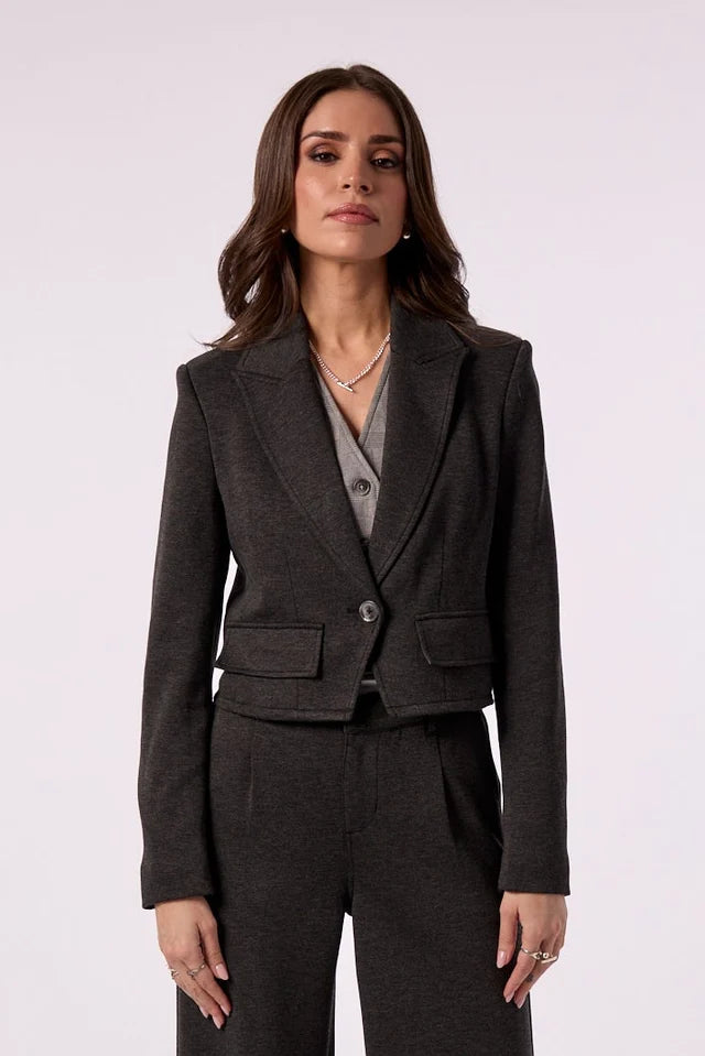 Blue Revival Cropped Maddie Blazer