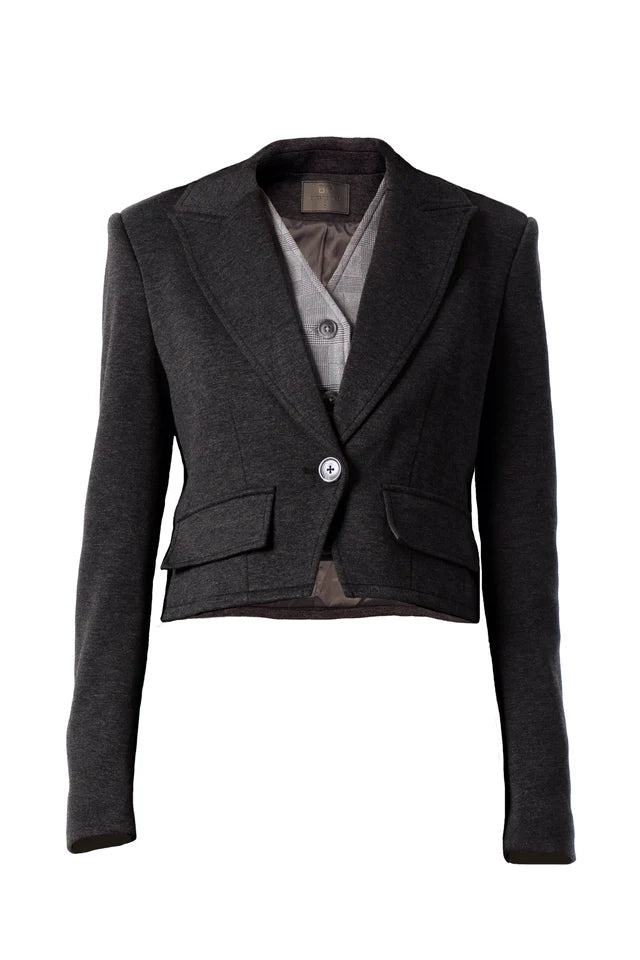 Blue Revival Cropped Maddie Blazer