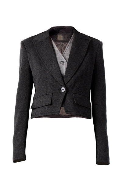 Blue Revival Cropped Maddie Blazer