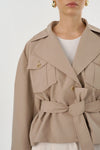 Quinn Cropped Trench Coat