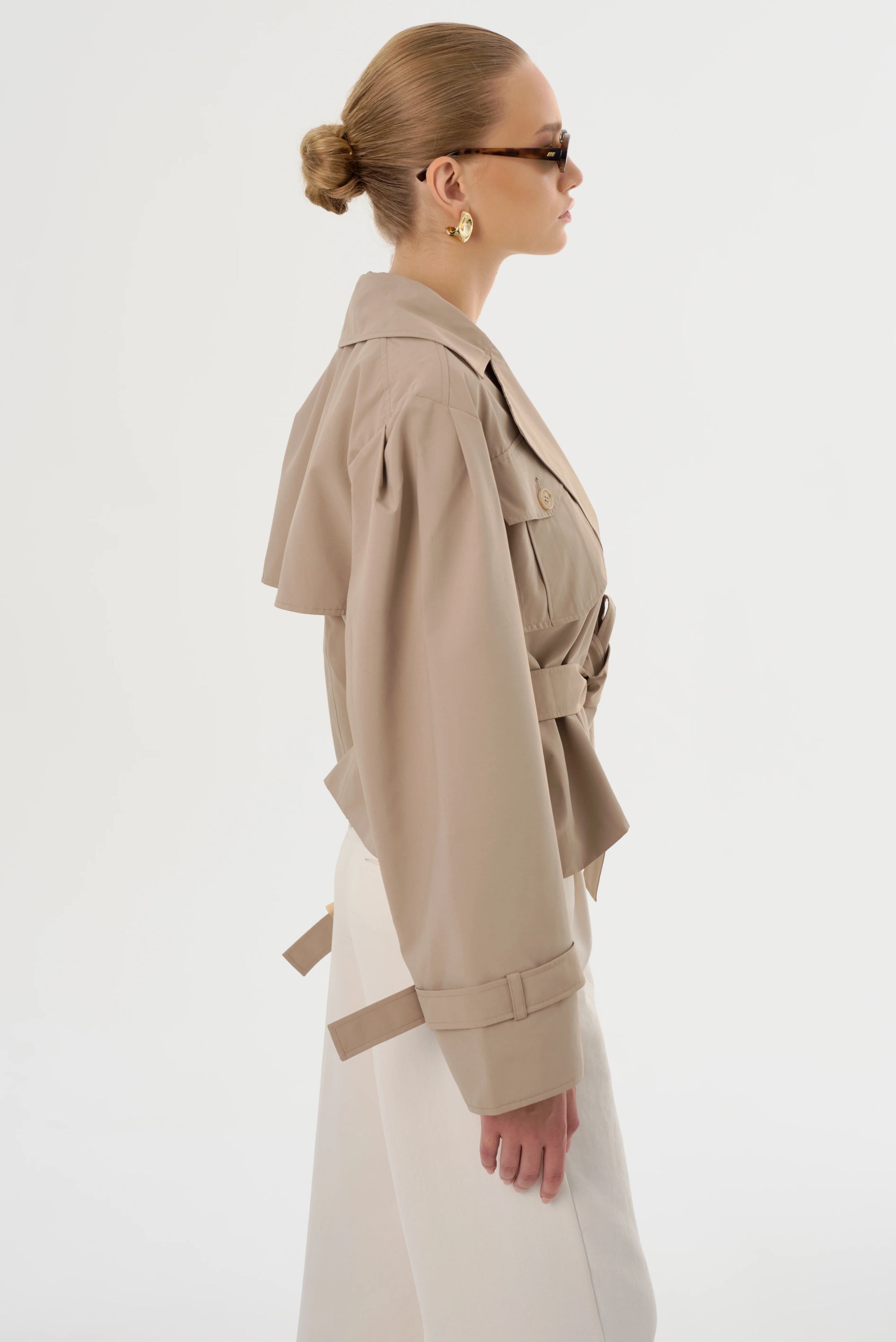 LaMarque Quinn Cropped Trench Coat