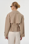 Quinn Cropped Trench Coat