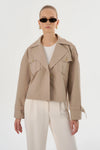 Quinn Cropped Trench Coat