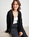 Emmie Cashblend Pearl Trimmed Cardigan- MED ONLY