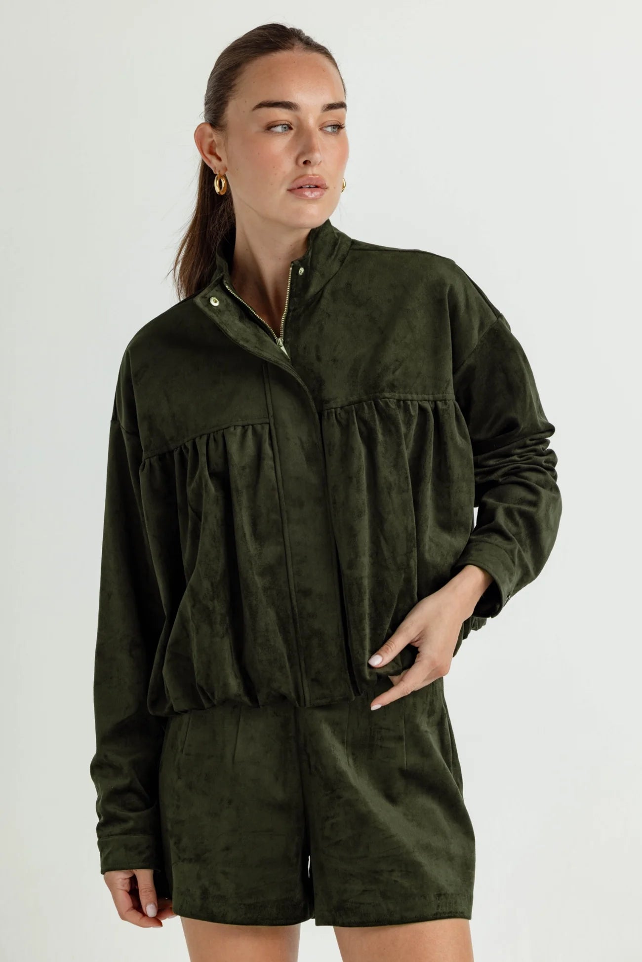 Freddie Faux Suede Jacket