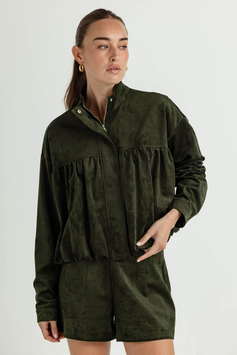 Freddie Faux Suede Jacket