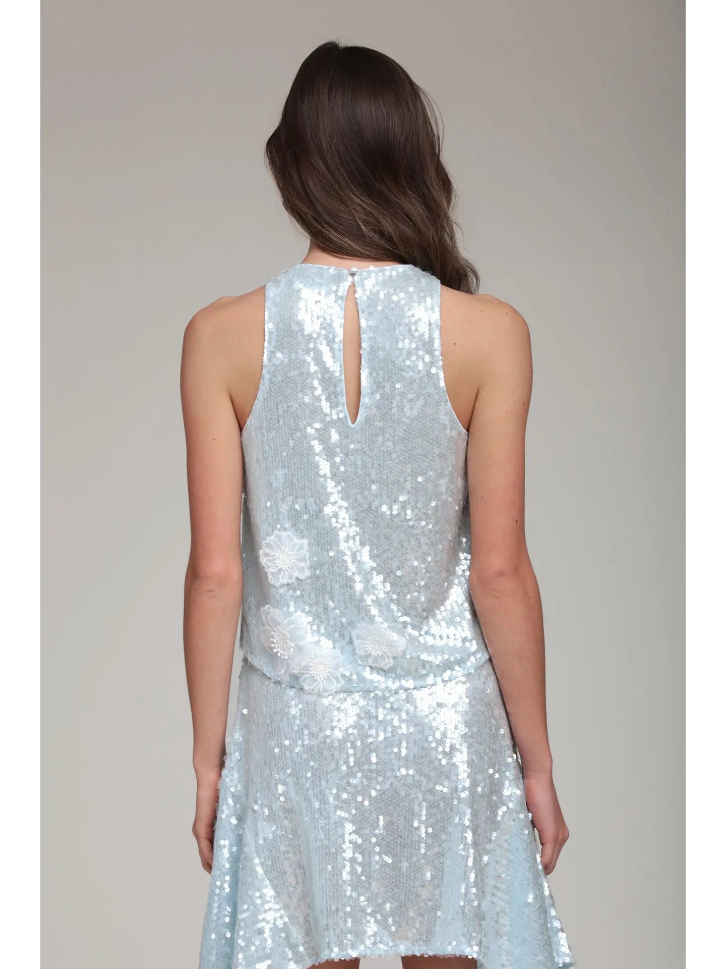 Avec Les Filles Sequin Tank- SMALL ONLY 2/4