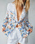 Floral Border Button Down-XS ONLY