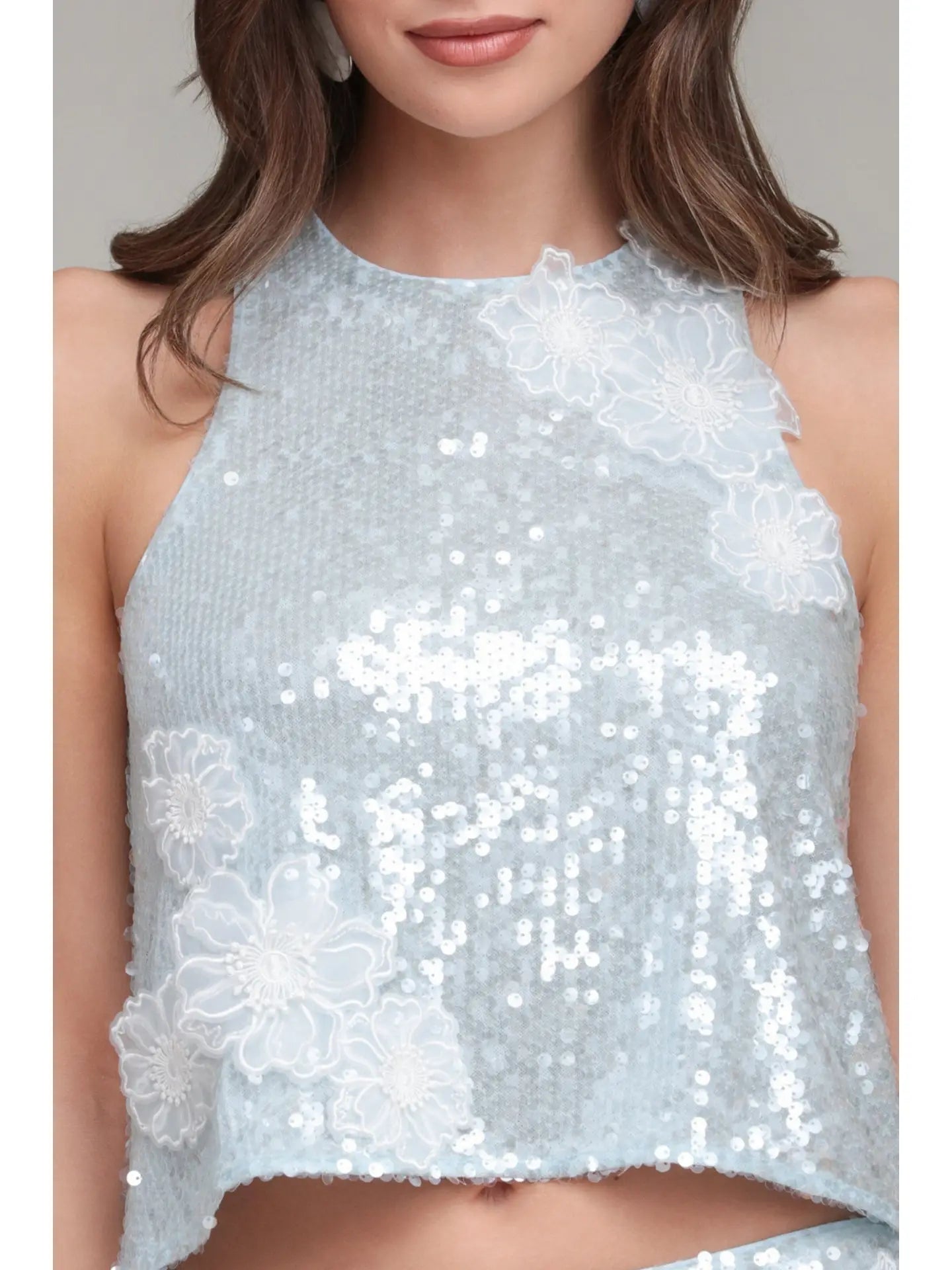 Avec Les Filles Sequin Tank- SMALL ONLY 2/4