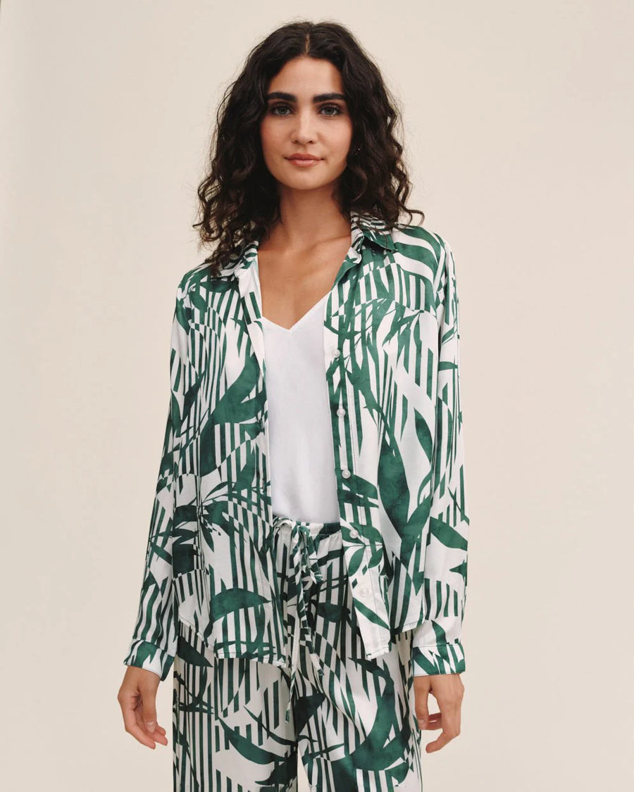Bella Dahl Palm Paradise Button Down-MED ONLY