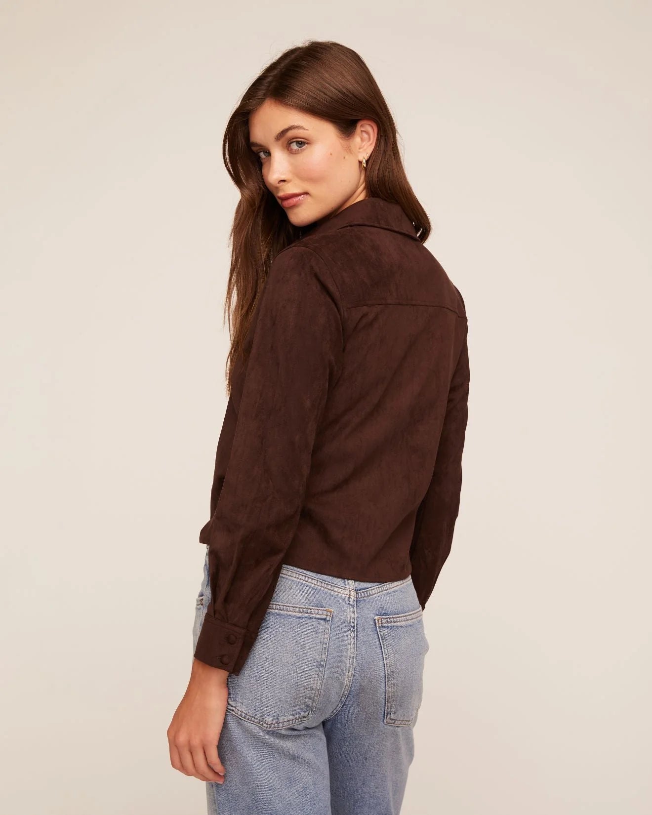 Bella Dahl Fitted Suede Button Down